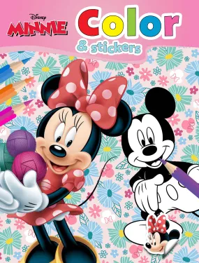 WALT DISNEY COLOR AND STICKERS  MINNIE